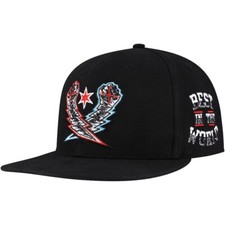 WWE CM PUNK LIGHTNING FISTS BLACK SNAPBACK CAP ADJUSTABLE HAT OFFICIAL NEW