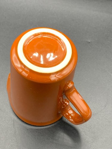 Vintage Mid Century Modern Brown Creamer with cream colored interior - Picture 4 of 5