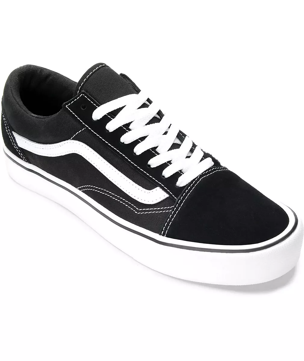 loto bisonte carta Vans Men&#039;s Old Skool Lite Black &amp; White | eBay