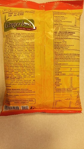 INGWERBON Ingwer Bonbon Mango Geschmack ohne Zusatzstoffe Bonbons 1 x 125g - Bild 3 von 4