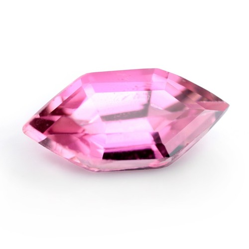 Certified 0.49ct Natural Unheated Pink Sapphire VVS Clarity Hexagon 7.6x3.6 mm - Picture 3 of 7