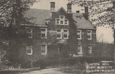 C1910s Blairstown NJ Clinton Hall Blair Academy Clock Brick Vintage Postcard