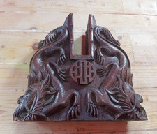 Ancient Japanese Pew-support. Hand Carved.