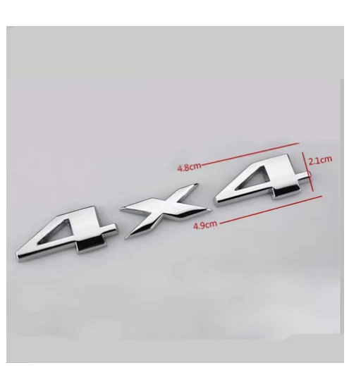 3D 4x4 Cuatro Ruedas Coche Pegatina Logo Emblema Insignia Calcomanías para Frod Bmw Audi Negro Foto 2 de 2