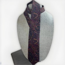 Vintage Givenchy Monsieur Wool Paisley Necktie 52” x 3” Made in USA