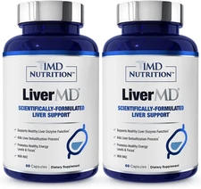 LiverMD by 1MD-Liver Support with Siliphos Milk Thistle & NAC-60 Capsules pack 2