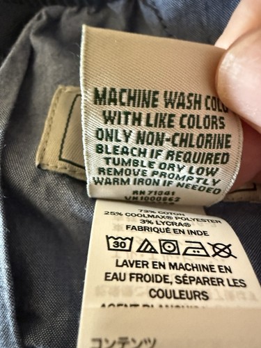 L.L. Bean Dock Pants Comfort Stretch Coolmax 513837 Pull-On NWT Men’s XL 32” - Picture 13 of 15
