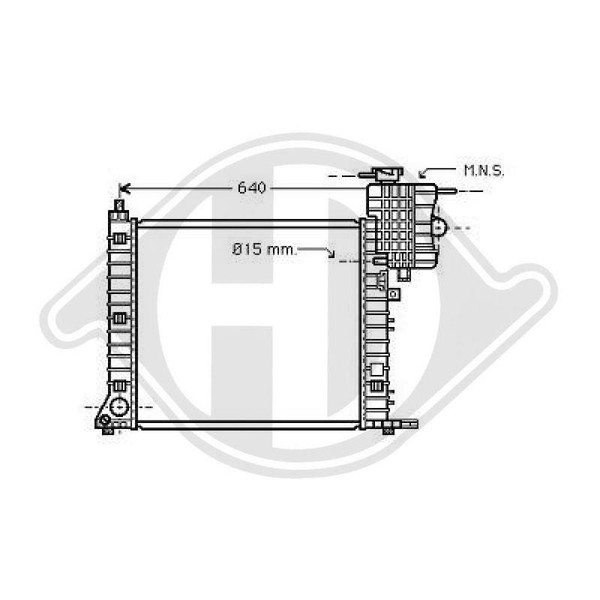 1X KüHler MotorküHlung Diederichs DCM2380 Diederichs Climate FüR Mercedes Benz-image
