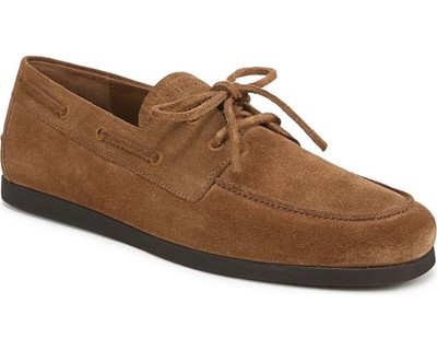 Vince Men's Marin Birchwood Suede Boat Shoes NW/OB 11M
