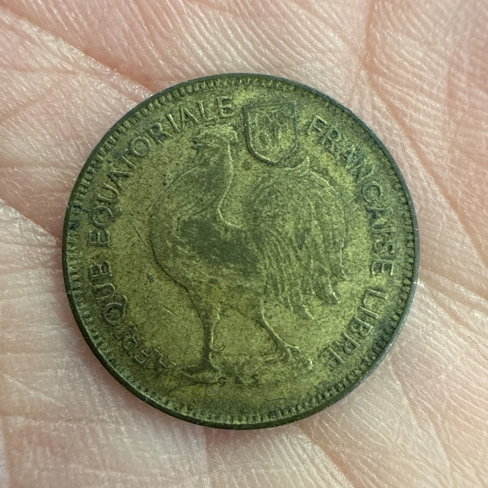 Monnaie 50 Centimes De Franc Afrique équatoriale RF Française Libre 1942