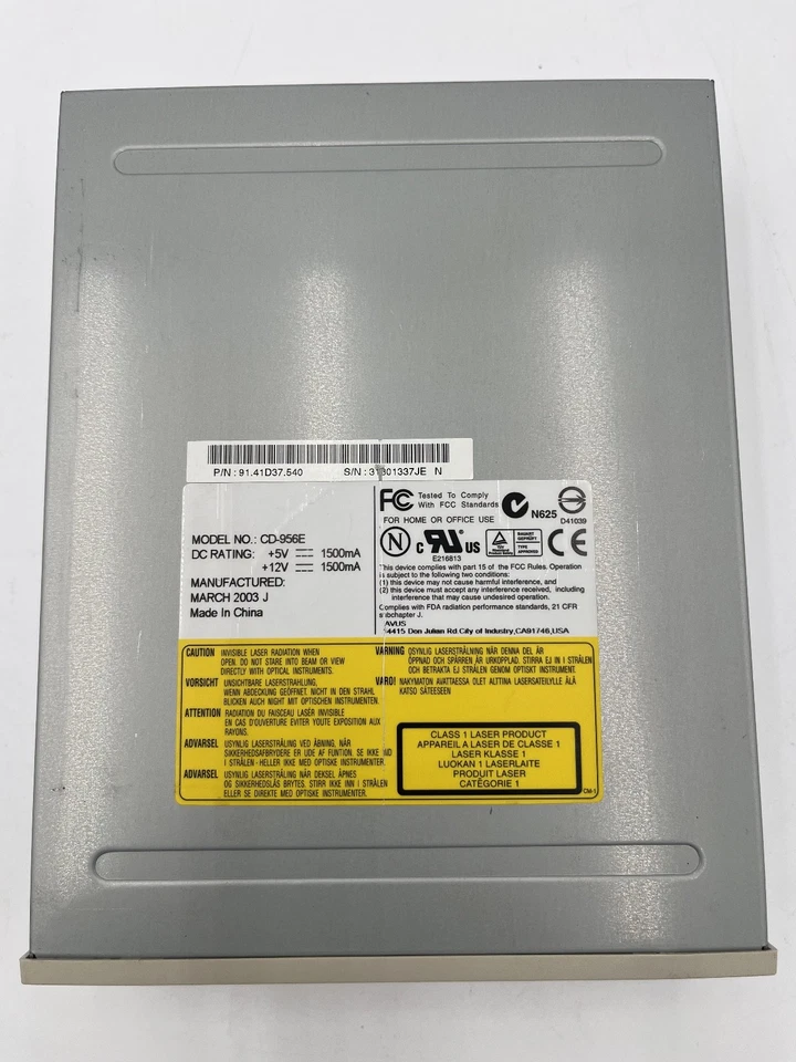 AOPEN IDE Internal 56X CD-ROM Drive - Beige - CD-956E - Image 2 of 3