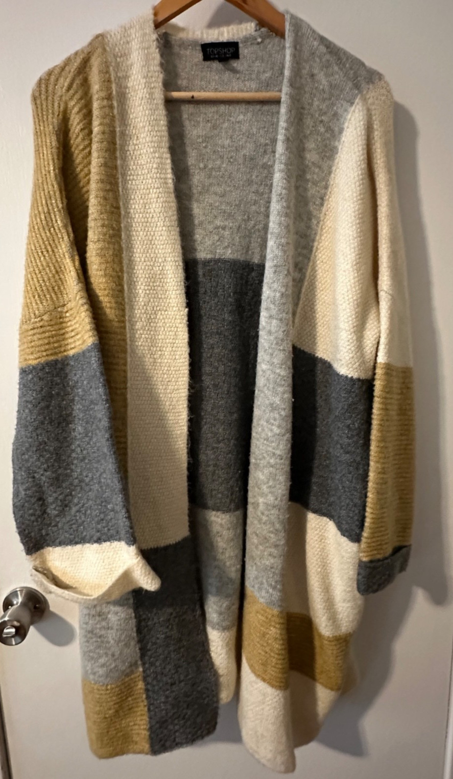 Topshop Oversized Colorblock Patchwork Cardigan S… - image 5