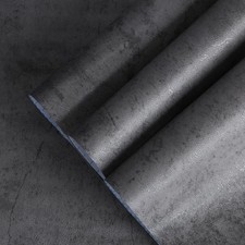 Gray Concrete Wallpaper, Peel and Stick Vinyl Cement Concrete Contact Paper for