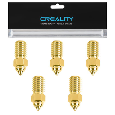 Creality Official Ender 3 V3 SE Nozzle, 0.4Mm 5 Pcs High Speed M6 Extruder Nozzl