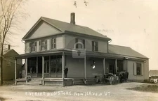 New Haven VT Vermont Everett Brothers Store RPPC Postcard COPY