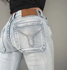 Vigoss Jeans Womens Size 1/2 26 Light Blue Capri Skinny Low Rise Summer Denim