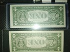 2 1974 Dollar Bills With Matching Serial Numbers.  Nearly Flawless. — photo 3