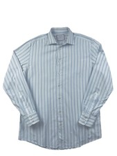 Charles Tyrwhitt Men  s Slim Fit Dress Shirt Light Blue White Stripe 16.5/36