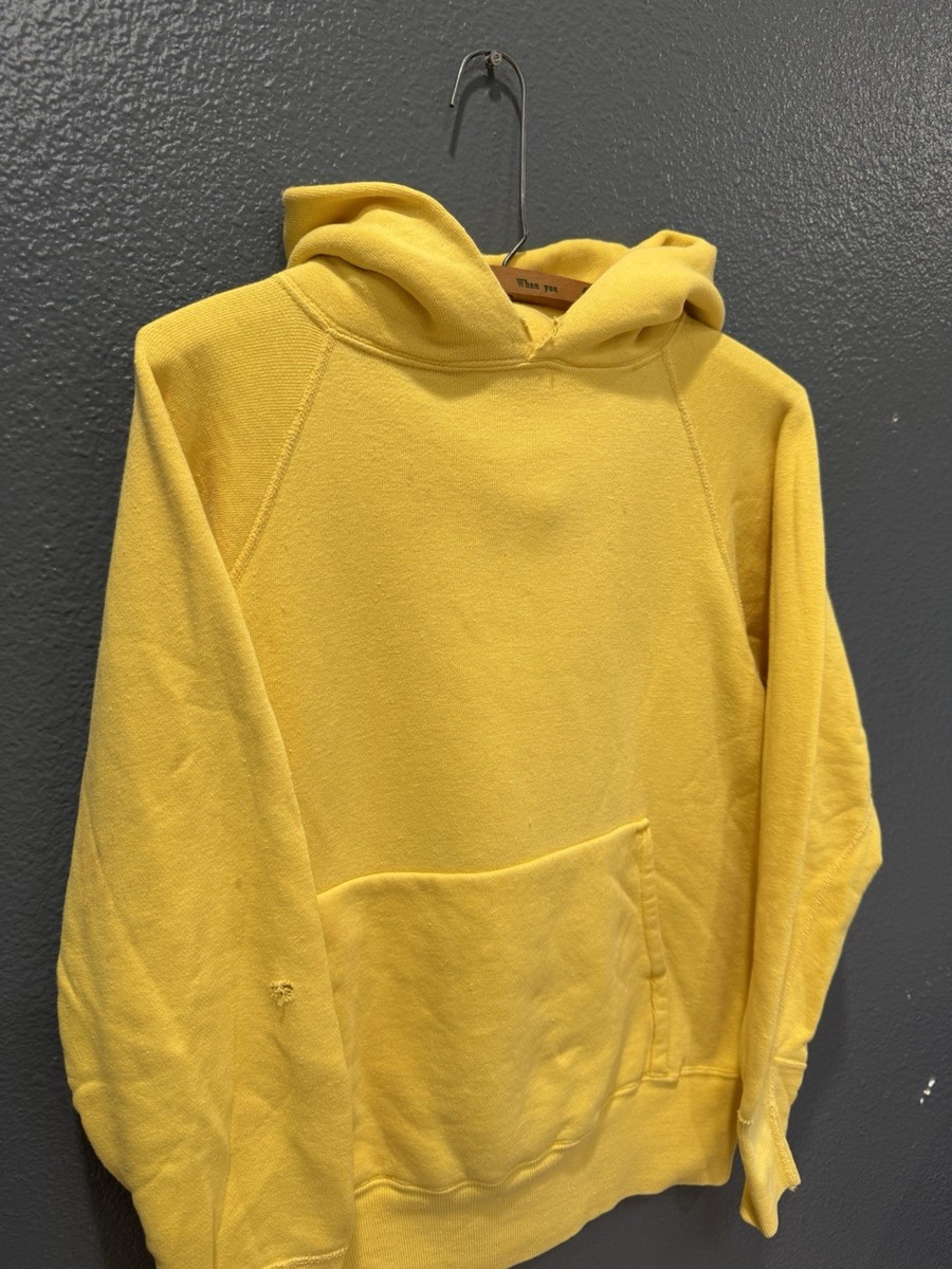 トップス vintage 60s mayospruce sweat elbow USA Vintage 60's Mayo Spruce Yellow Cotton Blank Freedom Sleeve