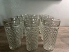 Vintage Anchor Hocking Quilted Diamond Tumblers, Iced Tea Glasses  6” Set Of 12￼