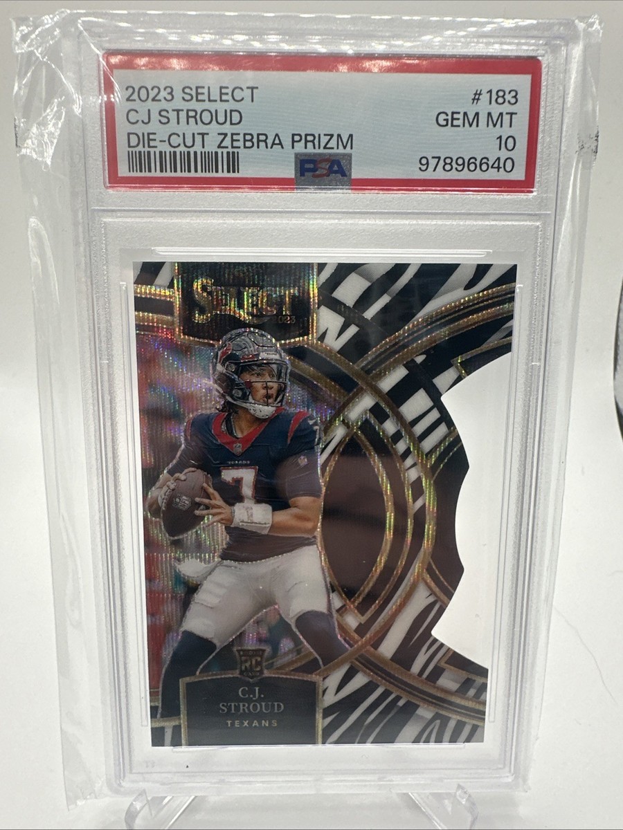 2023 Panini Select - Premier Level C.J. Stroud #183 Zebra