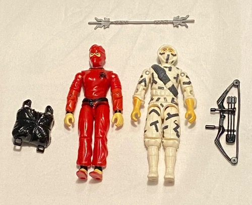 GI G.I. Joe gijoe JINX + 1988 STORM SHADOW incomplete with some weapons FREESHIP