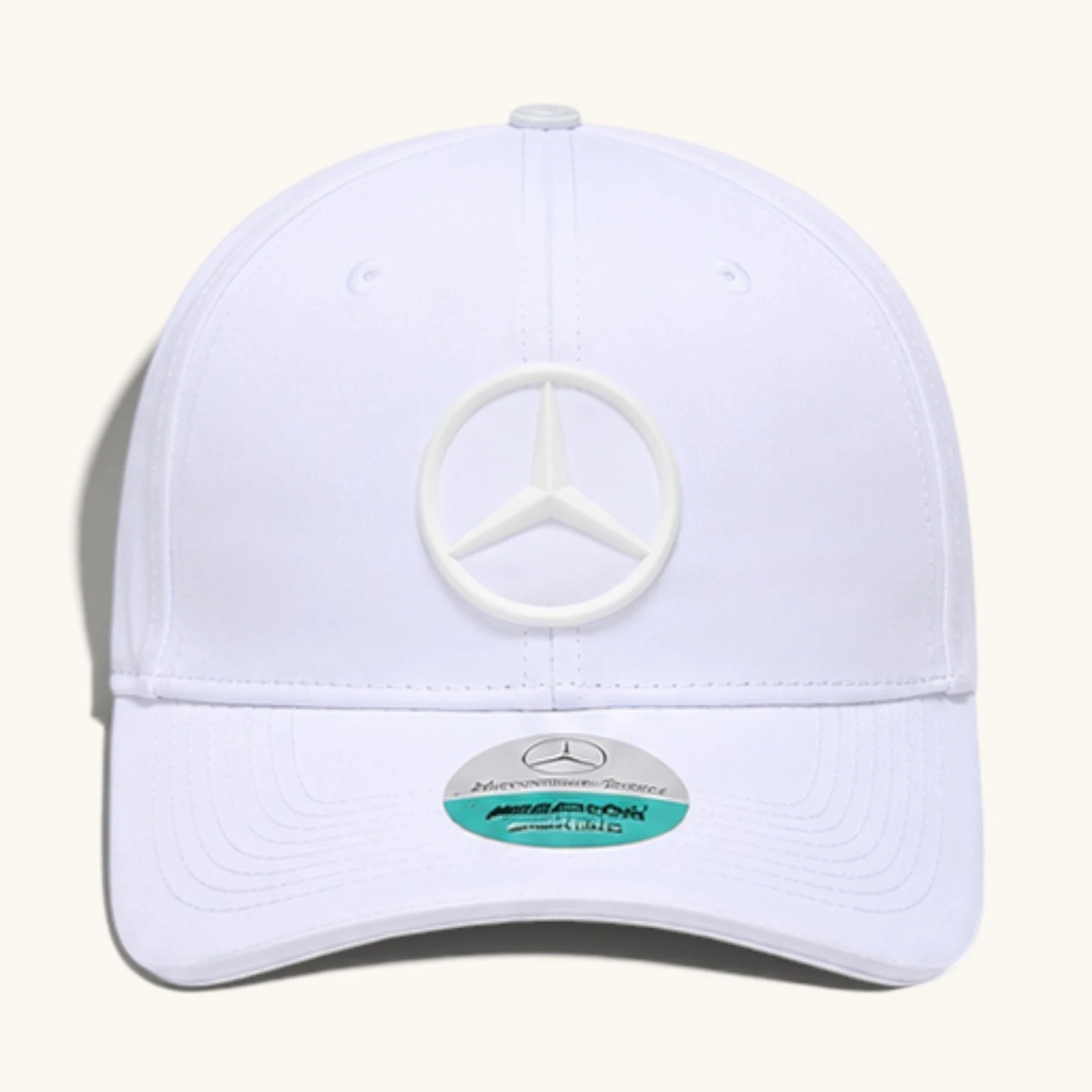 Mercedes-Benz AMG Petronas F1 Team White "Stealth" Baseball Hat - Adjustable Cap