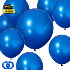 12 Inch Blue Latex Party Balloons 100 Pack Blue Helium Ballons