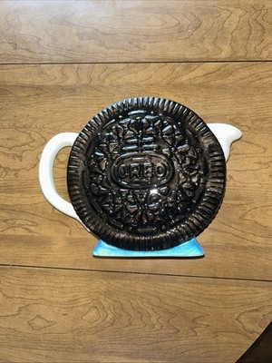 Vintage  NABISCO COOKIE Ceramic Pitcher OREO & MILK