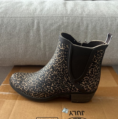 Lucky Brand Reigney Camo & Cheetah Print Chelsea RainBoots Men’s 6.5/Women’s 8.5 - Picture 17 of 24