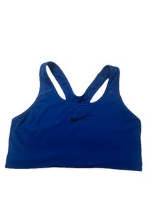 Nike Dri-FIT Sports Bra Girls Youth XL Blue Medium Support Athletic Racerback
