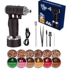 Whiskey Smoker Electric Set Bourbon Christmas Gifts for Men Old Fashioned Smo...