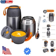 Insulated Thermo Food Jar for Hot  Cold Food for Kids Adult, 17 24 oz Soup T...