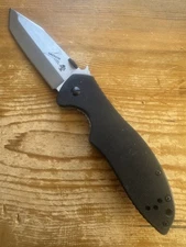 Kershaw Emerson 6034T Pocket Knife Frame Lock Plain Edge Blade CQC-7K