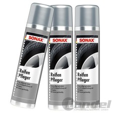 3x 400ml SONAX  REIFENPFLEGER REIFENREINIGER SCHAUM REINIGUNG PFLEGE REIFENGLANZ