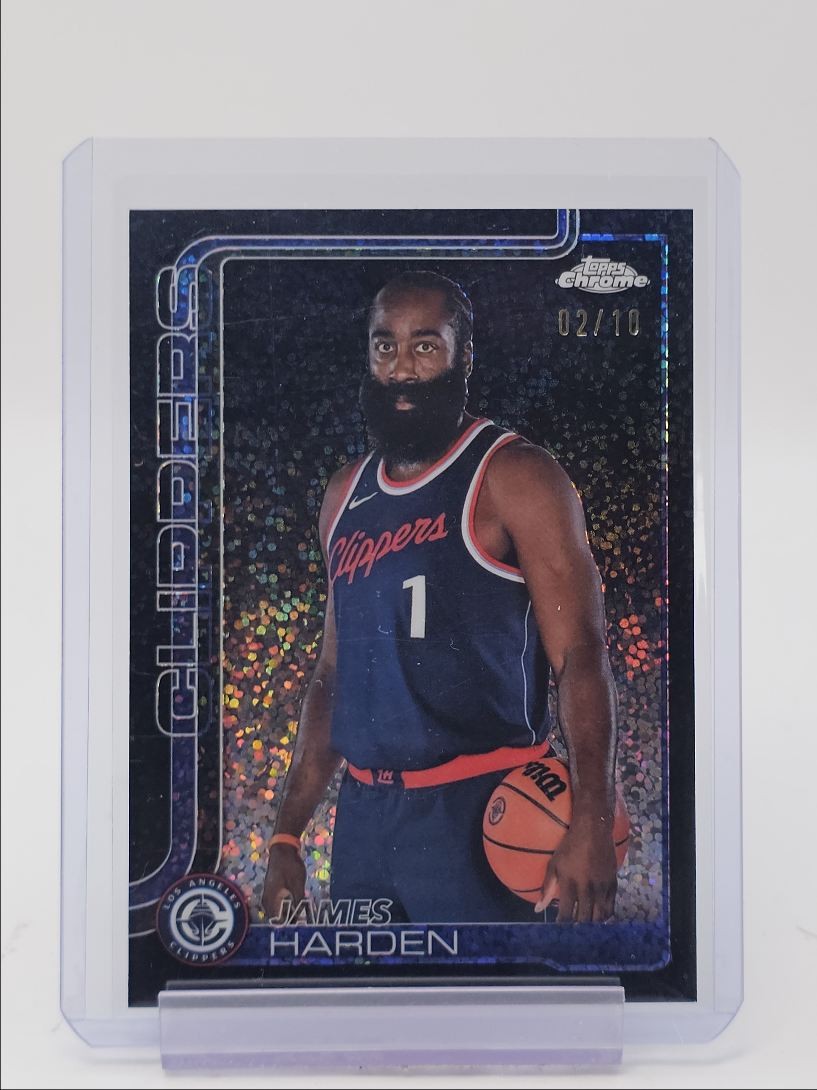 JAMES HARDEN 2025-26 TOPPS CHROME BLACK SPECKLE IMAGE VARIATION /10 Q6069