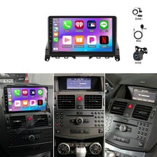 F&uuml;r Mercedes Benz C-Klasse W204 S204 Carpaly Autoradio Android 15.0 DAB+ Kamera