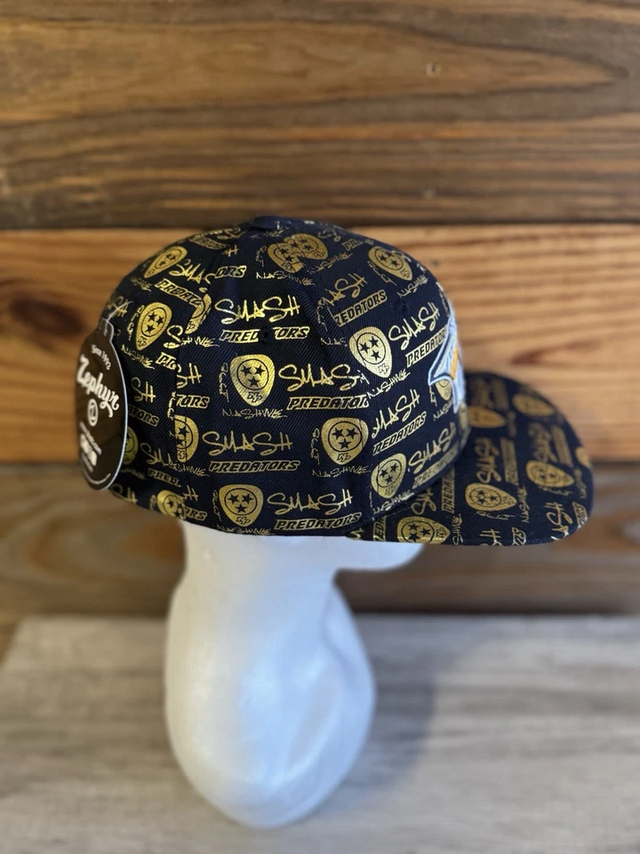 Zephyr NHL Nashville Predators "Manic" Flat Bill SnapBack Hat BRAND NWT - Image 2 of 4