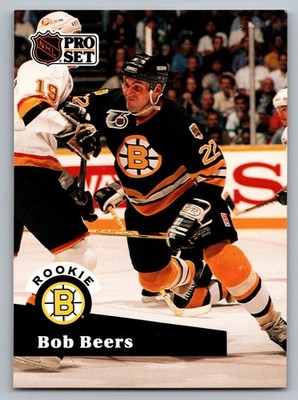 1991-92 Pro Set #520 Bob Beers Boston Bruins Free S&H