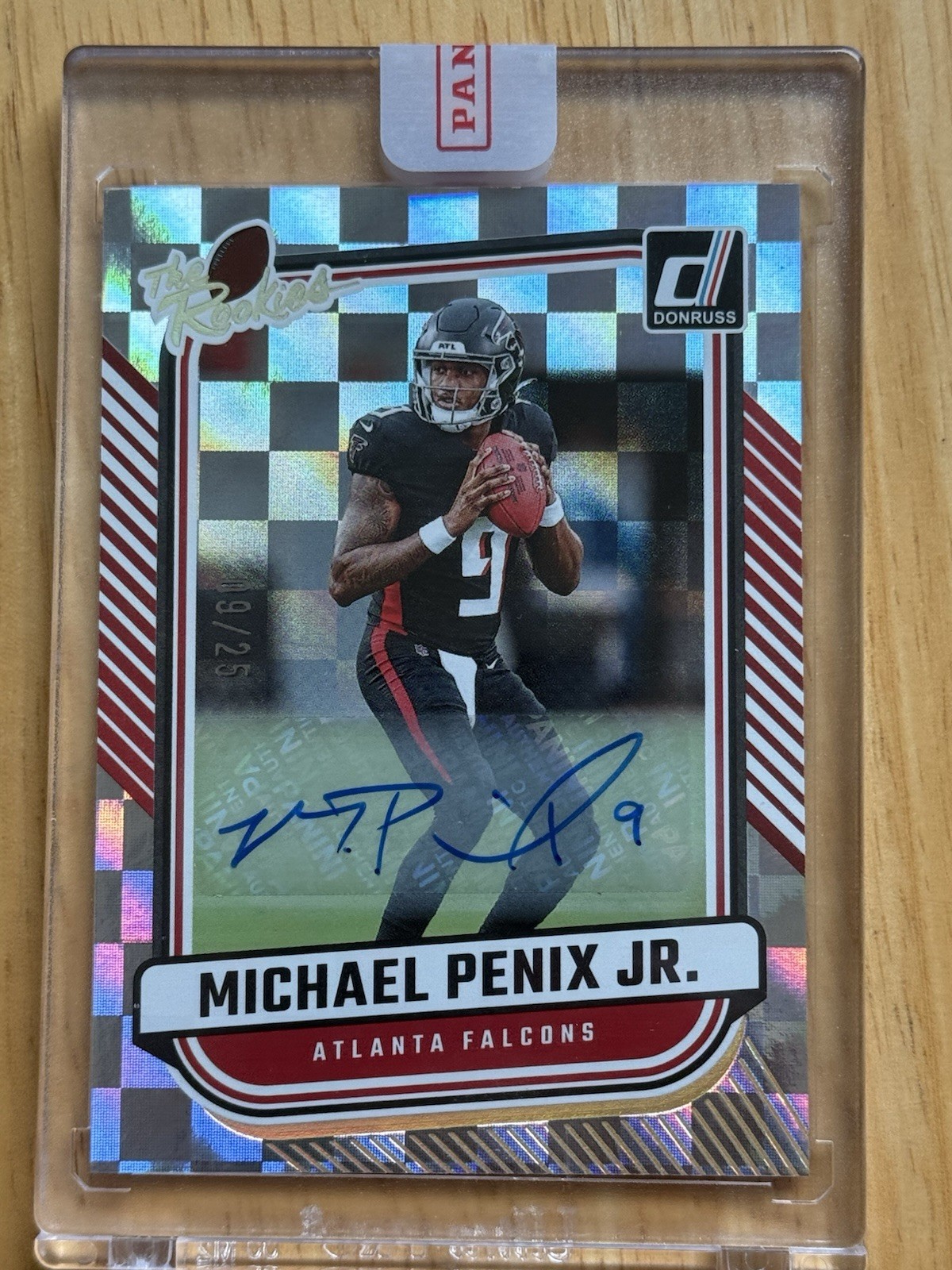 2024 Panini Donruss the Rookies Michael Penix Jr. #TR-2 AUTO 9/25 💥Jersey #9💥