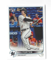 2022 Topps Series 2 NICK FORTES Rookie Card Miami Marlins #333. rookie card picture