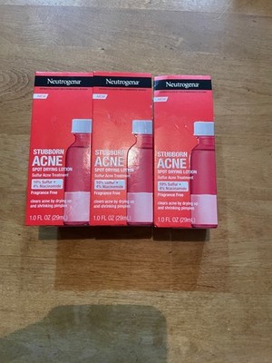 3 Neutrogena Stubborn Acne Spot Drying Lotion 1.0oz
