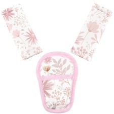 Baby Car Seat Strap Pads Suit, 3 Pieces Soft Car Seat Strap Shoulder Covers f...