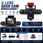 4-Channel Dashcam 360° 1080P HD Car Dash Camera Front Rear Inside Left Right US
