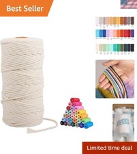 3mm Macrame Craft Cord - 109 Yards, Biodegradable, 39 Color Choices