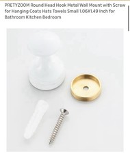 Round Head Hook Metal Wall Mount with Screw
