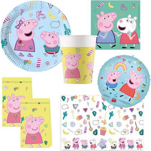 Piatti di carta Peppa Pig (23 cm) - Dinosauro