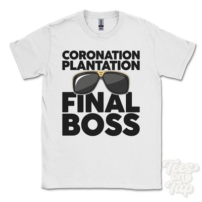 T-SHIRT KRÖNUNGSPLANTAGE FINALBOSS lustig Weihnachtsgeschenk Kelty Fife Schottland