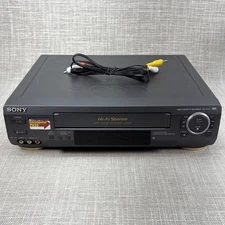 Sony SLV-AX10 VCR VHS Player Vintage Hi-Fi Stereo No Remote Tested Working