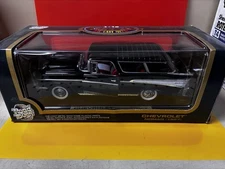Vintage ROAD TOUGH Black Chevrolet Nomad 1957 1:18